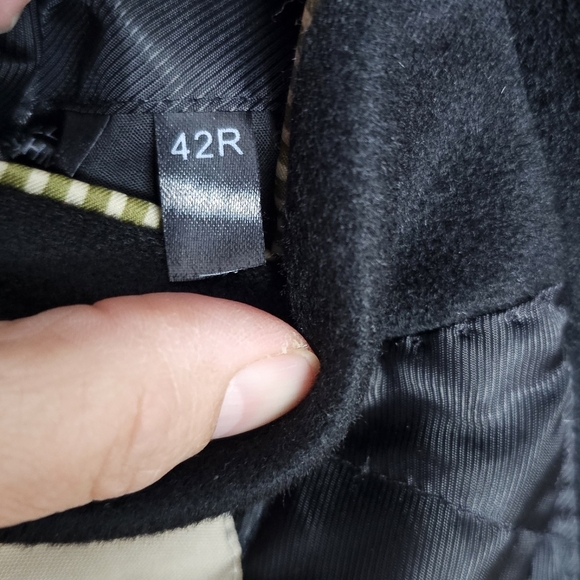 JOE Joseph Abboud 100% Cashmere Dress Coat Men's 42R Black 3 Button Top Coat - Picture 6 of 12